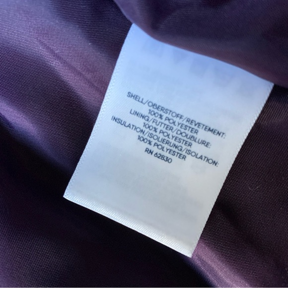 Lands’ End Womens Quilted Hiking Puffer Vest XL Purple Zip Gorp Core Classic NWT - Picture 9 of 10